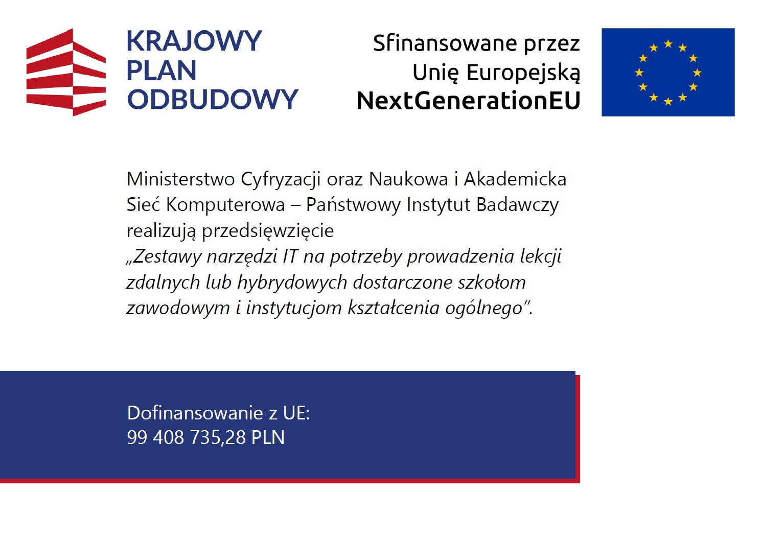 21 listopada 2025 r. Wójt Gminy Suwałki podpisał Umowę nieodpłatnego przekazania sprzętu z Naukową i Akademicką Siecią Komputerową – Państwowym Instytutem Badawczym, działającą w imieniu Ministra Cyfryzacji.