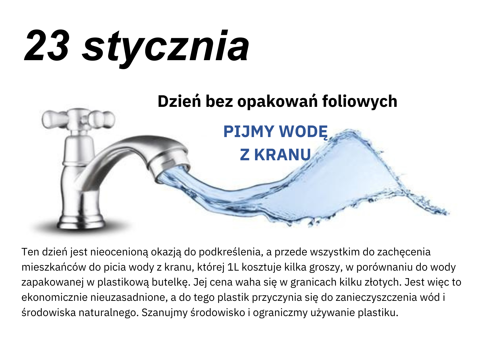 Pijmy wodę z kranu