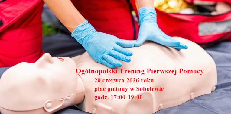 W związku z realizacją działań edukacyjnych w ramach Akademii Ochrony Ludności i Obrony Cywilnej, zapraszamy mieszkańców Gminy Suwałki do udziału w treningu Pierwszej Pomocy, który odbędzie się w sobotę, 20 czerwca 2026 r. w godz. 17:00 – 19:00 podczas Nocy Kupały w Sobolewie ( plac gminny w Sobolewie). Podmiot prowadzący: Komenda Miejska Państwowej Straży Pożarnej w Suwałkach wraz z OSP w Płocicznie.